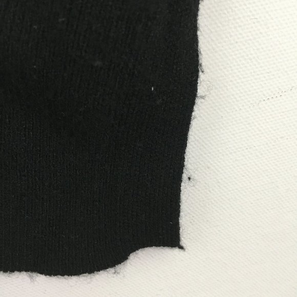 Crew Neck Sweater Made in Korea Womens Size Large Long Sleeve Black - Picture 10 of 10